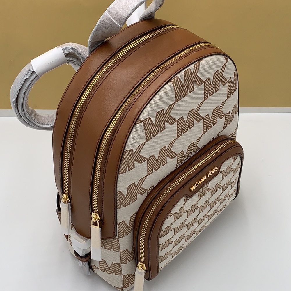 MICHAEL KORS Jaycee Medium Logo Jacquard Backpack Luggage color - Picture 6 of 16